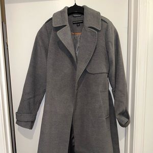 Brooke Shields Timeless Gray Trench Coat